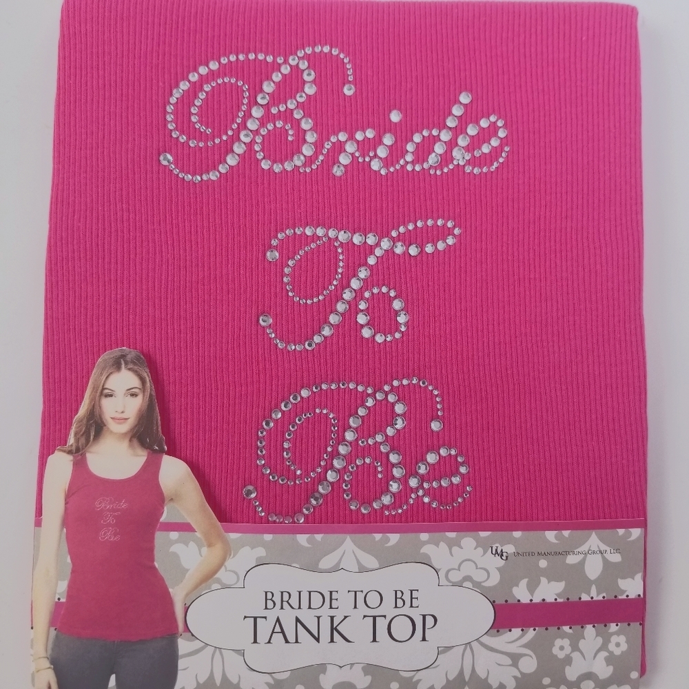 NEW Bride To Be Tank Top MEDIUM